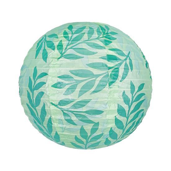 Китайские японские бумажные фонарики зеленые оливковые листья подвесные фонарики для бохо свадьбы дня рождения девичника декор