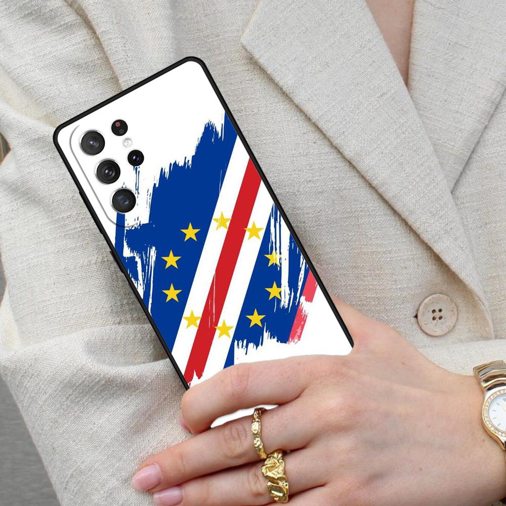 Чехол для телефона Samsung Galaxy S26 Ultra S25 S24 S23 S22 S21 S20 Note10 с гербом и флагом Кабо-Верде