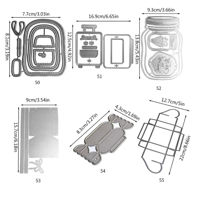 Backpack Box Metal Cutting Dies DIY Craft Carbon Steel Embossing Template Stencil Scrapbooking for Card Die Cuts Mold