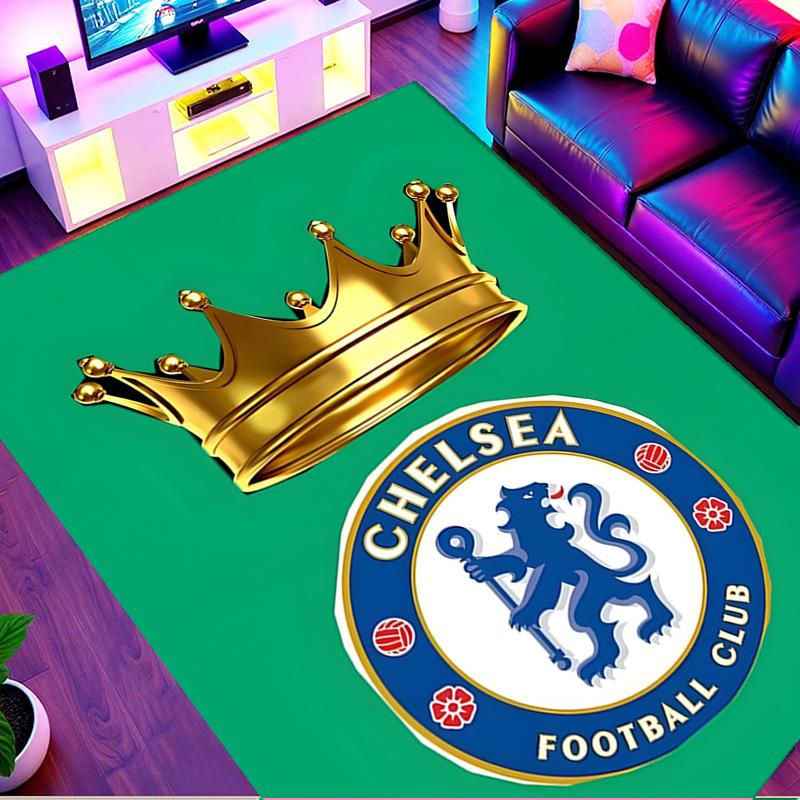 Chelsea F.C Print Rug, Washable Floor Carpet, For Entryway Dorm Laundry Room Office Study, Home Decor Birthday Christmas Gift