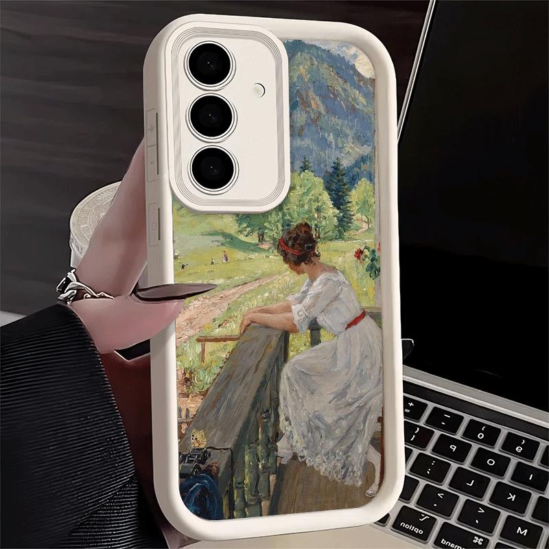 Чехол для телефона для Samsung Galaxy A17 A16 A15 A14 A13 Масляная живопись Клода Моне A56 A36 A26 A55 A35 A25 A54 A34 A24 A53 A33 A23 A07