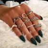 Rings for Women Stainless Steel Jewelry Fidget Ring Set Schmuck Sets Bague Femme Bohemian Bague Couple Accessories Anelli