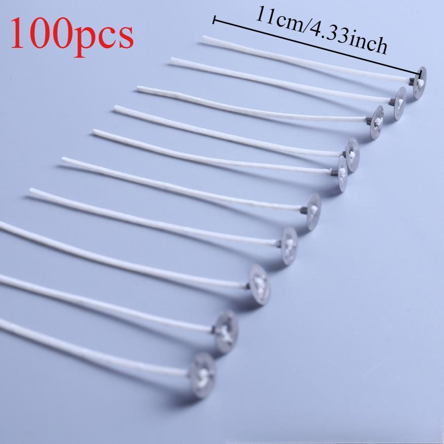 100 шт/500 шт 6,5-16 см фитили для свечей бездымный воск чистый хлопок сердечник для самостоятельного изготовления свечей предварительно вощеные фитили принадлежности для вечеринок