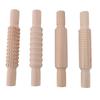 4pcs Textured Rolling Pin Assorted Pattern Dough Rolling Pin Clay Texture Roller  Baking