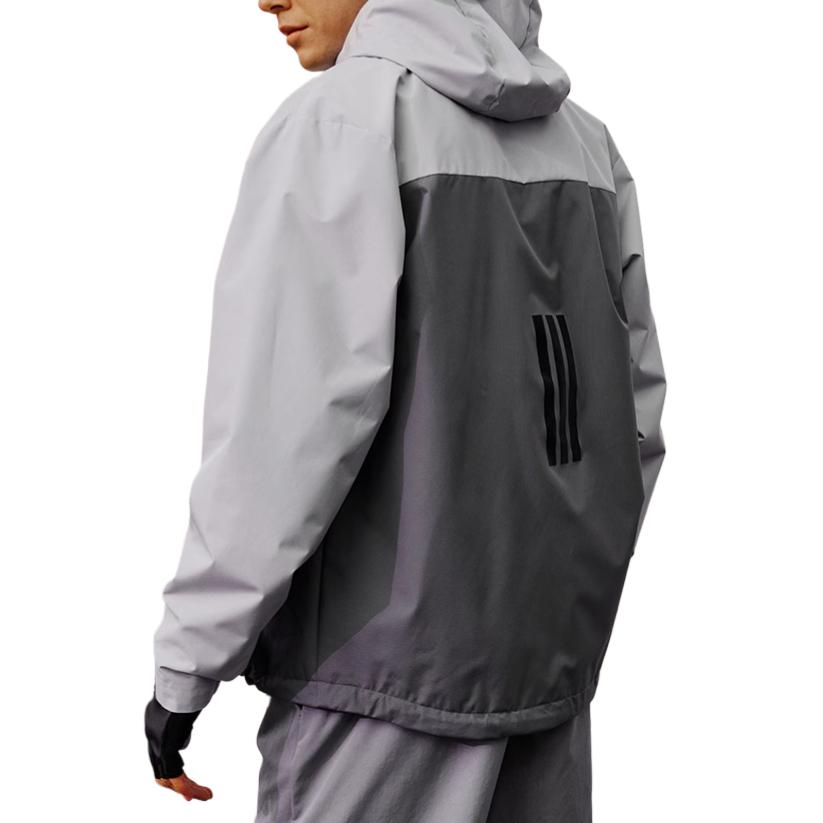 adidas Тканая Минималистичная Удобная Мягкая Повседневная Куртка Мужская Куртка Серая Серо-зеленая KB1752
