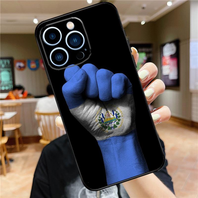 El Salvador Flag Case For iPhone 17 16 14 13 12 11 15 Pro Max Mini Plus 16e 17 Air Bumper Cover Accessories