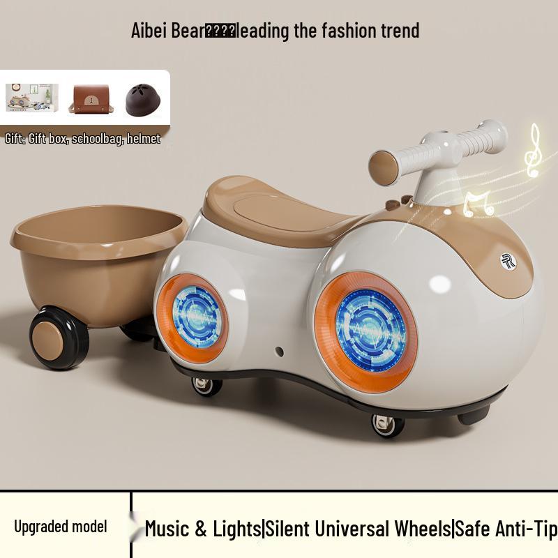 Одобренные знаменитостями детские ходунки и беговел: Бесшумная, противоударная машина-твист для детей в возрасте 1-3 лет