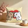 Hot LLine Puppier Cushion Cover Stylish Washable Pillow Cover Ideal for Couch Bedroom Car Decoration