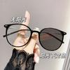 Fashion high definition light-sensitive color-changing myopia mirror anti-blue light advanced mirror frame student plain thin myopia glasses B