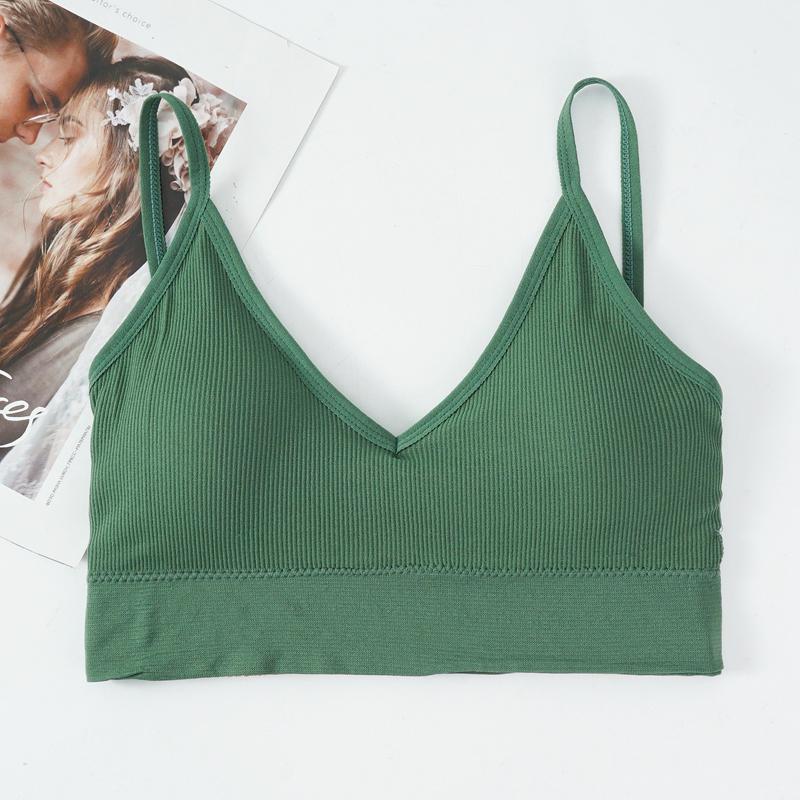 ECMLN Модный женский вязаный жилет, спортивный жилет, короткий топ, нижнее белье, удобный дышащий женский бюстгальтер