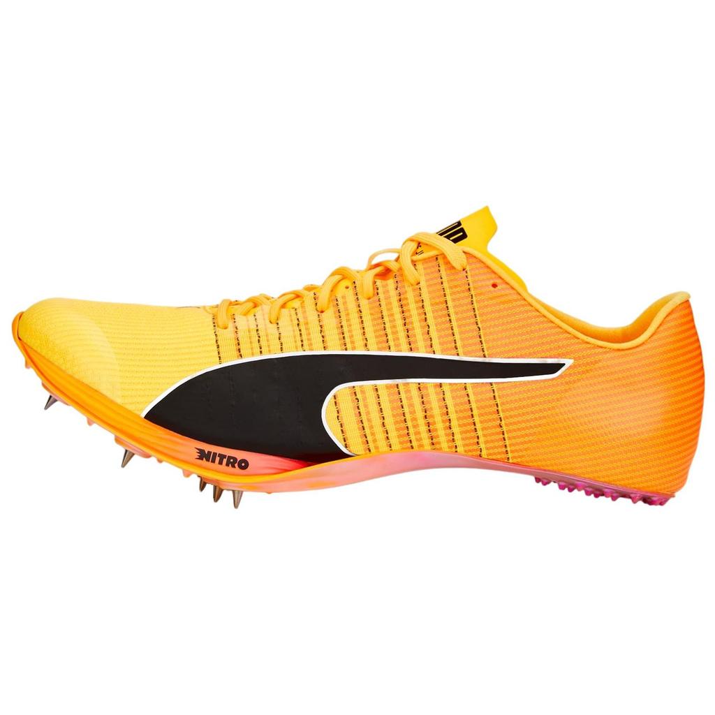 Puma EvoSpeed Comfortable Sports Racing Slip-Resistant Durable Low-Top Sprinting Running Shoes Unisex Sneaker Orange Black 460068-01