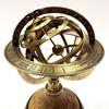 Nautical Brass Armillary Engrave Sphere Decorative Globe Wooden Black Base Home Decorative