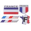1Pc French Flag Logo Emblem Alloy Badge Car Motorcycle Decor Stickers
