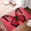 1 шт. Коврик для кухни с рисунком бабочки Монарх, Нескользящий коврик для двери, Поп-дизайн, Коврик для ванной, Коврик для ванной, Ковер для дома, Декор для раковины, Прачечной