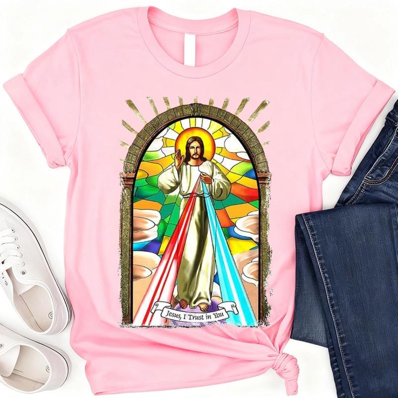 Jesus Trust in You Cotton The Passion of Christ Meme Gift Funny Vintage Style Christmas Aesthetic Unisex Gamer Cult Movie Music