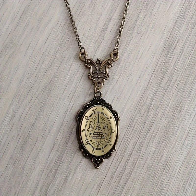 Изысканное Овальное Стеклянное Подвесное Ожерелье, Серебряные Аксессуары из Сплава в Форме Бабочки