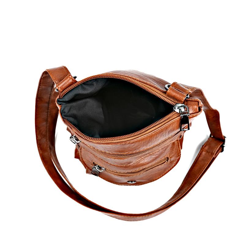 Сумка для мобильного телефона женская ретро мягкая кожаная сумка через плечо кошелек для монет