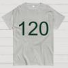 Number 120 Game Movie Cotton Summer Casual Cool Loose T-Shirt