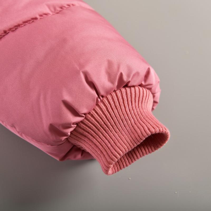 Детская одежда Зимние длинные пальто для девочек Куртки с хлопковой подкладкой Толстая верхняя одежда с капюшоном для детей Одежда для девочек