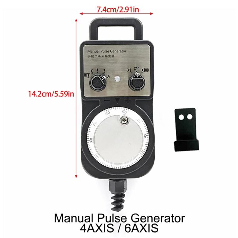 4/6 Axes Handwheel MPG Pendants with Emergencies Stop Manual Pulse Generator for Engraving Milling Machine