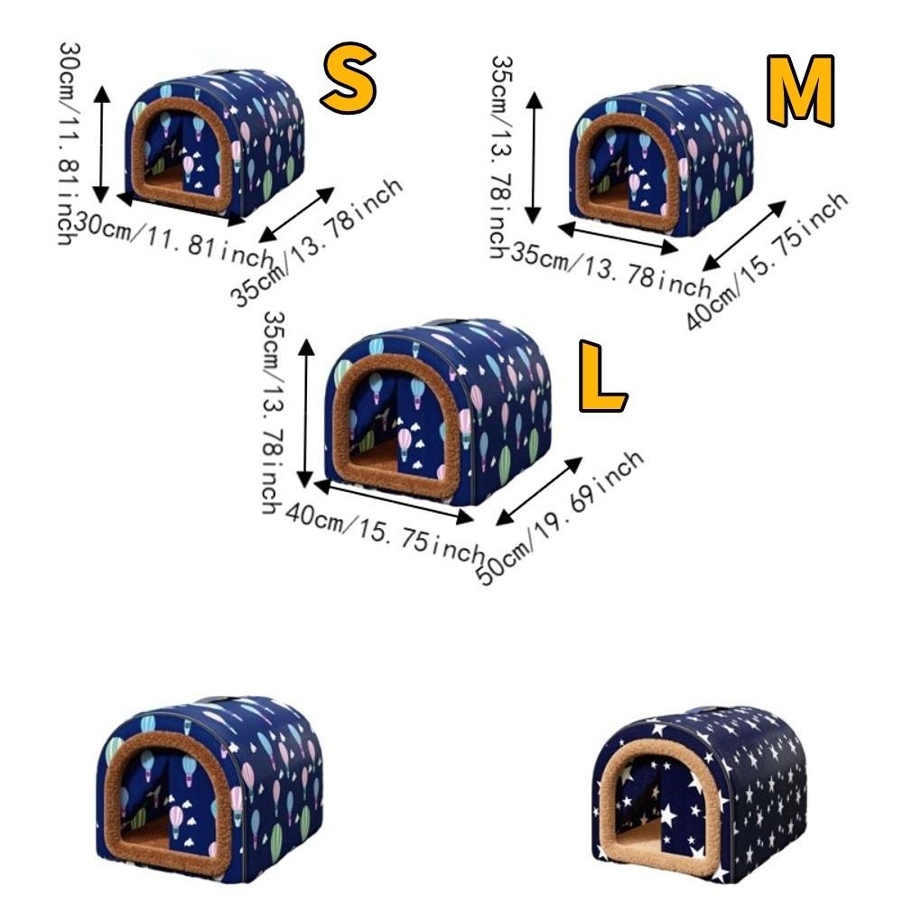 Soft Waterproof Dog House Plush Warm Cat Sleeping Cave Comfortable Stray Cat Nest For Dogs Cat
