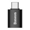 Адаптер Baseus Premium USB-C — USB-A — быстрая передача данных 10 Гбит/с — элегантная черная отделка