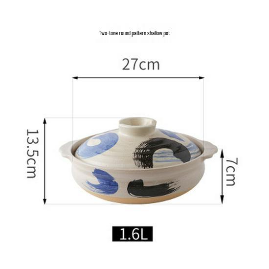 Высокотемпературный японский керамический глиняный суповой горшок Bao Yi для газовой плиты