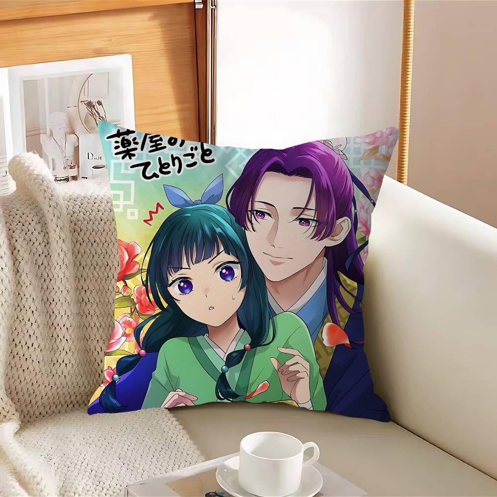 Наволочка A-Apothecary Anime Diaries Съемный Моющийся Чехол для Подушки – Мягкий Лен для Всех Сезонов