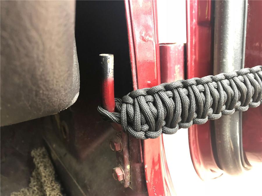 2PCS Black Polyester Door Limiting Heavy Super Duty Strap for Jeep Wrangler JK Y