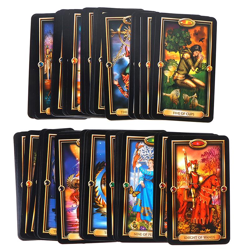 Easy Gilded Tarot English Board Game Divination Prediction Multiplayer Game