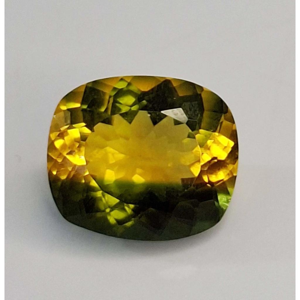 Natural Tourmaline Bi-Color 9-11 Ct Cushion Cut Certified Beautiful Gemstone
