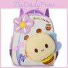 Backpack Cartoon Childrens With Small Bees And Flower Decorations For Use Daily