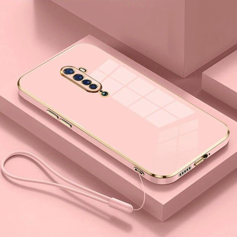 Чехол для OPPO Reno2 F, чехол для телефона Oppo Reno2z Oppo Reno 2, чехол CPH1989 CPH1907, роскошный противоударный чехол с квадратным покрытием