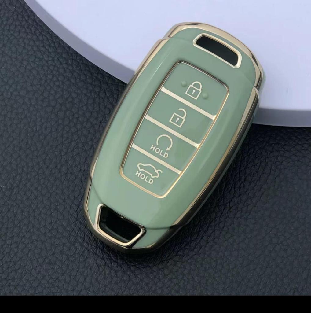 Key Cover for Hyundai Tucson, Ix35, Ix25, and Fiesta - Fits 3, 4, and 5-Button Keys
