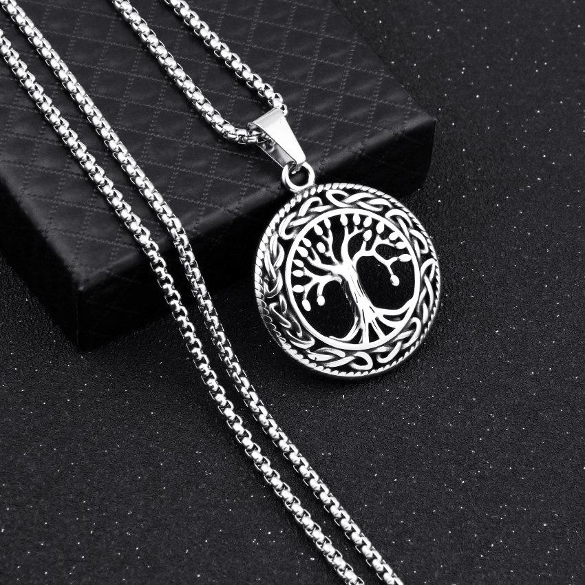 Персонализированный винтажный кулон в виде топора викинга из титановой стали для мужчин, ожерелье