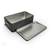 Old-Fashioned Rectangular Tinplate Box With Lid High Quality Metal Storage Box Cake Packaging Box Durable With Buckle Candy Box