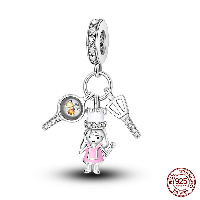 100% Медные Подвески Любовь и Мир Любовники Воздушный шар Сова Шармы Бусины Подходят для Оригинальных Браслетов Qikaola Изысканные DIY Ювелирные Изделия