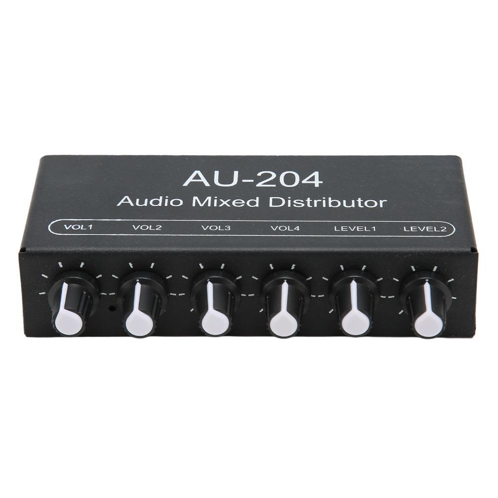 3.5mm Interface Headphone Amplifier Mixer DC 5-15V Signal Mixer Box  for Studio Use