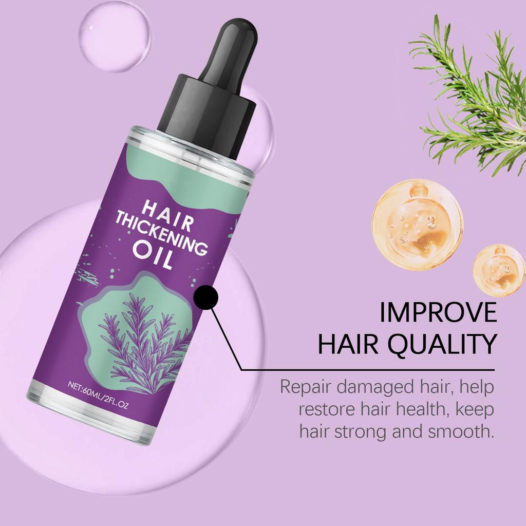 60ml Thickening Hair Care Oil Improves Split Ends, Nourishes Dry Hair, And Repairs Hair Toughness