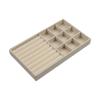 Flannelette Rings Earrings Organizer Bracelets Jewelry Display Holder Velvet Jewelry Tray  Rings