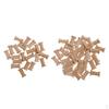 70 Pieces Vintage Blank Unfinished Wooden Classic Bobbin Empty Thread Spools DIY Fit Sewing