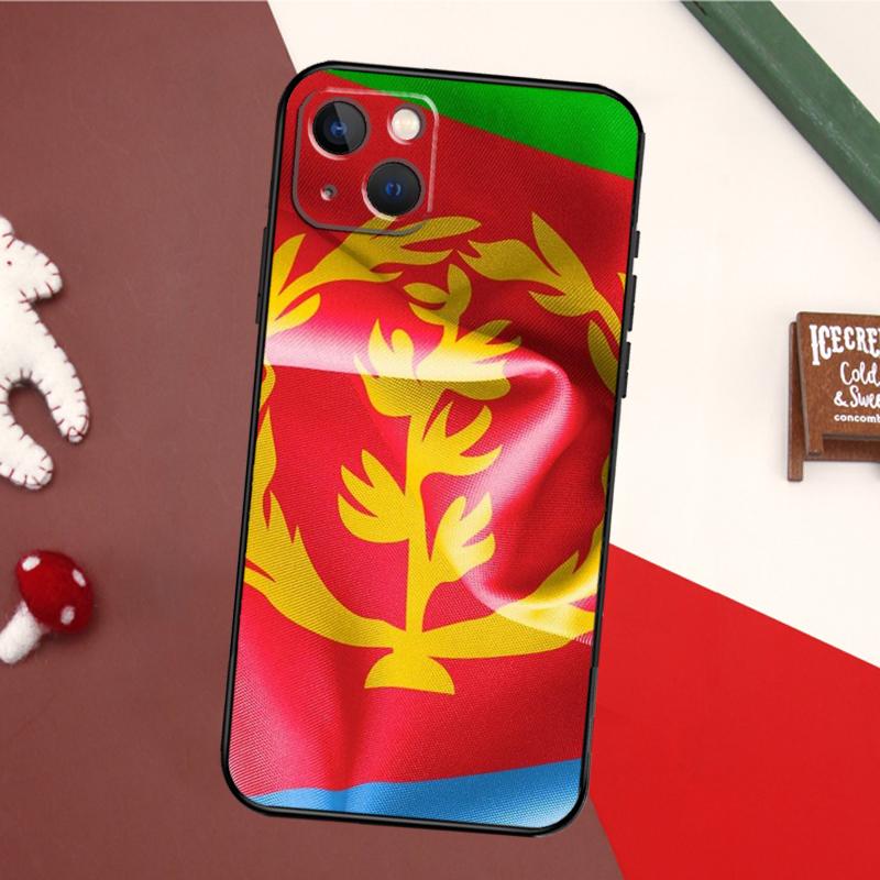 Чехол с флагом Эритреи для iPhone 15 Pro Max 14 13 12 11 16 17 Pro Max mini 15 16 Plus 16e 17 Air Задняя крышка