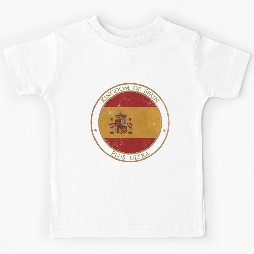 Vintage Kingdom of Spain Europe European Flag Kids T-Shirt