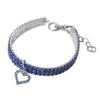Heart Shaped Pendant Adjustble Elastic Pet Necklace Aluminum Alloy Choker Jewelry