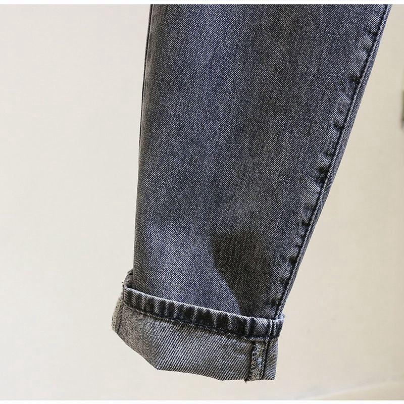 Джинсы Ash с высокой талией: Свободные шаровары в корейском стиле 2020 года для женщин