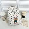 Школьная сумка большого объема Рюкзак Hello Kitty Повседневный Мультяшный Корейская версия Милый с принтом Школьная сумка Легкий Рюкзак для путешествий