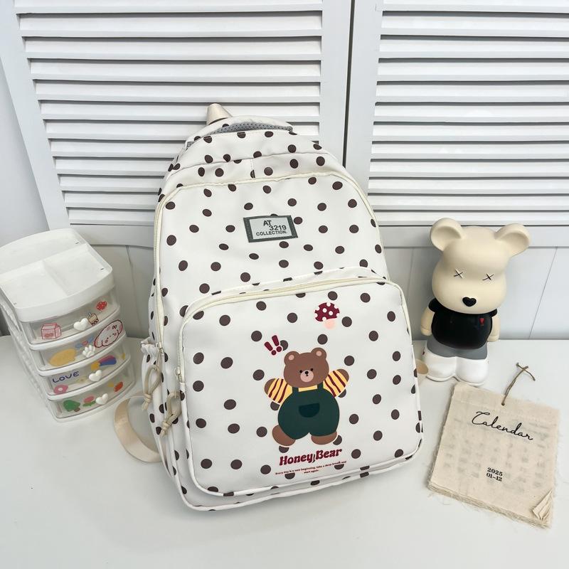 Школьная сумка большого объема Рюкзак Hello Kitty Повседневный Мультяшный Корейская версия Милый с принтом Школьная сумка Легкий Рюкзак для путешествий