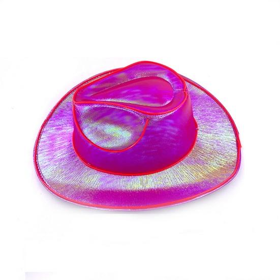 Светящаяся ковбойская шляпа, беспроводная неоновая светодиодная ковбойская кепка в стиле вестерн, светящаяся мигающая световая барная шляпа для вечеринки на Хэллоуин