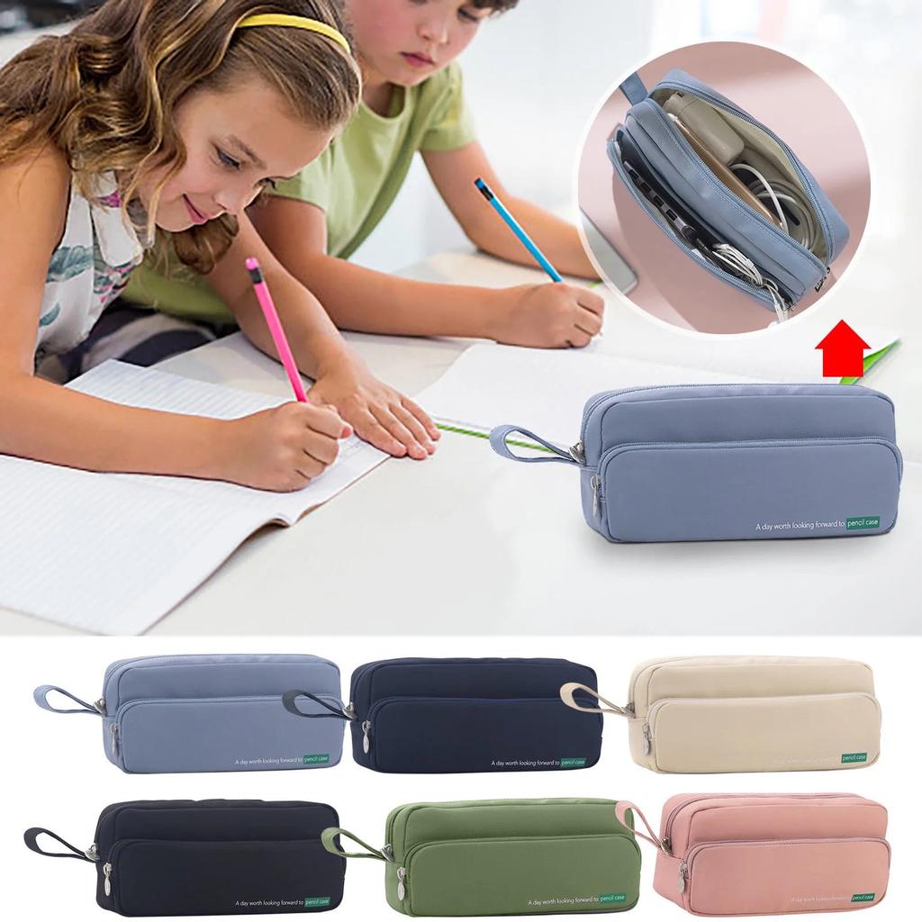 Назад к школьным принадлежностям под пеналом для школьников, девочек и мальчиков, большой емкости для взрослых, пенал для карандашей, органайзер, сумка для карандашей