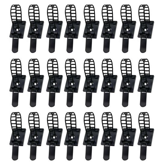 24/48 шт. рождественская гирлянда, вешалка, регулируемые крючки для гирлянд, держатель для рождественских чулок, многоразовые клейкие ремни для декора камина и окна